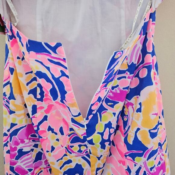 Lilly Pulitzer Courtney Shift Dress Brilliant Blue Catch And Release Size 2 - Picture 5 of 8